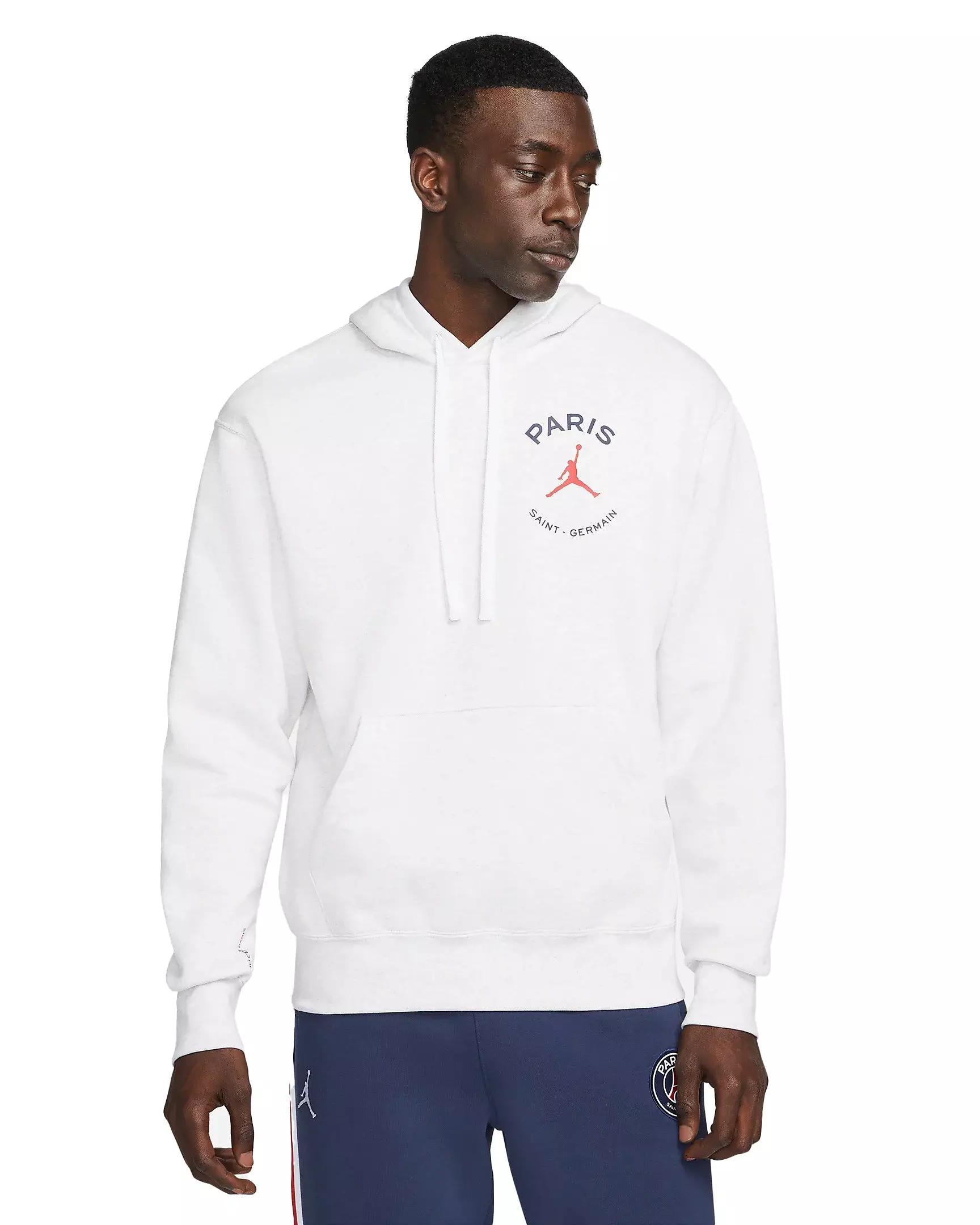 Jordan Men s x Paris Saint Germain Fleece Pullover Hoodie Birch